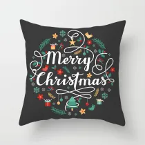Home Decoration Christmas Ring Pillowcase Cushion Pillow Cover