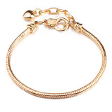 Women's DIY Adjustable Snake Heart Pure Chain Charm Jewelry