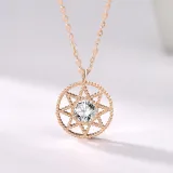 Full Drill Stars Totem Diamond Pendant Chain Jewelry Necklace