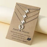 Mother Daughter Jewelry Set Hollow Butterfly Bracelets Gift For Mother's Day