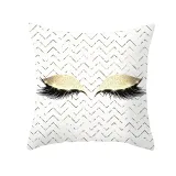 4PCS Home Cotton Decorative Eyes Lips Throw Pillow Case Cushion Covers For Sofa Couch Bed Chair