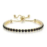 4mm Round Adjustable Crystal Birthstone Bracelet Gift For Mom Friends