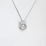 Zircon Diamonds Beating Crown Chain Jewelry Necklace