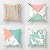 4PCS Geometric Marbling Home Decorative Throw Pillow Case Cushion Covers