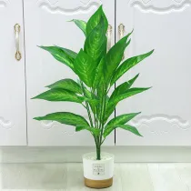 Artificial Chrysalidocarpus Lutescens Potted Landscape Home Living Room Indoor Tabletop Green Plant Decoration