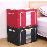 Storage Box Folding Dustproof for Bedroom Clothes Toys Storage