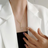 Full Drill Seven Star Diamond Pendant Chain Jewelry Necklace