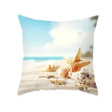 4PCS Home Cotton Decorative Sandbeach Throw Pillow Case Cushion Covers For Sofa Couch Bed Chair