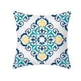 4PCS Home Cotton Decorative Geometry Pattern Printing Throw Pillow Case Cushion Covers For Sofa Couch Bed Chair