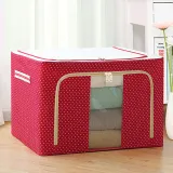 Storage Box Folding Dustproof for Bedroom Clothes Toys Storage