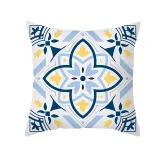 4PCS Home Cotton Decorative Geometry Pattern Printing Throw Pillow Case Cushion Covers For Sofa Couch Bed Chair