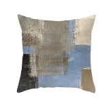 4PCS Home Cotton Decorative Multicolor Oil Painting Throw Pillow Case Cushion Covers For Sofa Couch Bed Chair