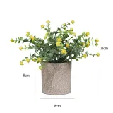 Artificial Money Leaf Plants Babysbreath Combination Pulp Potted Basin Desktop Decoration