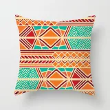 4PCS Home Cotton Decorative Multicolor Bohemia Throw Pillow Case Cushion Covers For Sofa Couch Bed Chair