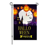 Halloween Moon Castle Double-Sided Garden Flag Party Decoration Flag