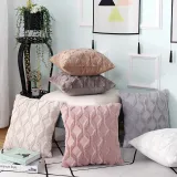 Diamond Lattice Style Soft Velvet Wool Decorative Throw Pillow Cushion Covers