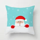 Home Decoration Christmas Minimalist Christmas Santa Claus Pillowcase Cushion Pillow Cover