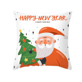 Home Decoration Christmas Santa Claus Pillowcase Cushion Pillow Cover