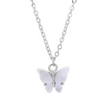 Butterfly Shell Pendant Chain Jewelry Necklace