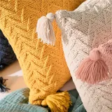 Chenille Knit Decorative Handmade Pillowcase Throw Pillow Case Cushion Covers