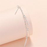 Silver Leaves Stars Clavicle Pendant Chain Jewelry Bracelet