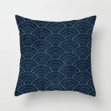 4PCS Navy Geometry Home Cotton Decorative Throw Pillow Case Cushion Covers