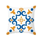 4PCS Chinese Style Geometry Decorative Throw Pillow Case Cushion Covers For Sofa Couch Bed Chair