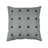 PU Leather Cross Design Decorative Throw Pillow Case Cushion Covers For Sofa Couch Bed Chair