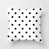 4PCS Home Cotton Decorative Black White Stripe Throw Pillow Case Cushion Covers For Sofa Couch Bed Chair