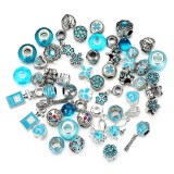 DIY 50 Mixed Beads Crystal Glass Crystal Zircon Beads Bracelet Necklace Accessories Jewelry