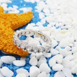 Fashion Jewelry Single Row Full Diamond Ring Gifts