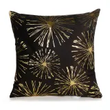 4PCS Home Cotton Decorative Gold Blocking Throw Pillow Case Cushion Covers For Sofa Couch Bed Chair