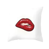 4PCS Home Cotton Decorative Eyes Lips Throw Pillow Case Cushion Covers For Sofa Couch Bed Chair