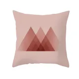 4PCS Home Cotton Decorative Pink Gold Blocking Throw Pillow Case Cushion Covers For Sofa Couch Bed Chair