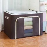 Storage Box Pure Colo Dustproof for Bedroom Clothes Toys Storage