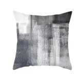 4PCS Home Cotton Decorative Multicolor Oil Painting Throw Pillow Case Cushion Covers For Sofa Couch Bed Chair