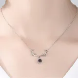 100 languages I love you Antlers Clavicle Chain Necklace Jewelry