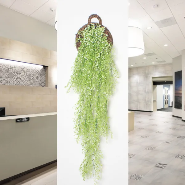 Single Artificial Plant Golden Bell Willow Wall Hanging Flower Rattan Wall Decoration