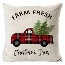 Home Decoration Christmas Tree Deliveries Pillowcase Pillow Cover
