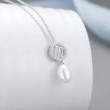 Sterling Silver Twelve Constellations Pearls Pendant Chain Jewelry Necklace