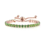 4mm Round Adjustable Crystal Birthstone Bracelet Gift For Mom Friends