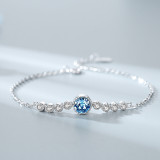 The Heart of the Ocean Zircon Diamond Chain Jewelry Bracelet