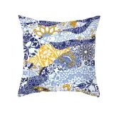4PCS Chinese Style Geometry Decorative Throw Pillow Case Cushion Covers For Sofa Couch Bed Chair