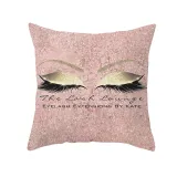 4PCS Home Cotton Decorative Eyes Lips Throw Pillow Case Cushion Covers For Sofa Couch Bed Chair