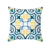 4PCS Home Cotton Decorative Geometry Pattern Printing Throw Pillow Case Cushion Covers For Sofa Couch Bed Chair