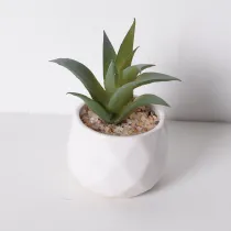 Artificial Aloe Mini Succulent Green Plant Bonsai Ornament