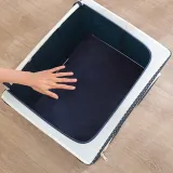 Storage Box Folding Dustproof for Bedroom Clothes Toys Storage
