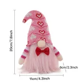 2PCS Easter Heart Envelope Bear Gnomes Faceless Plush Doll Holiday Decorations