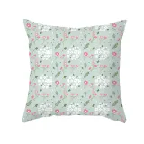 4PCS Flowers Home Cotton Decorative Throw Pillow Case Cushion Covers For Sofa Couch Bed Chair
