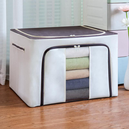 Storage Box Pure Colo Dustproof for Bedroom Clothes Toys Storage